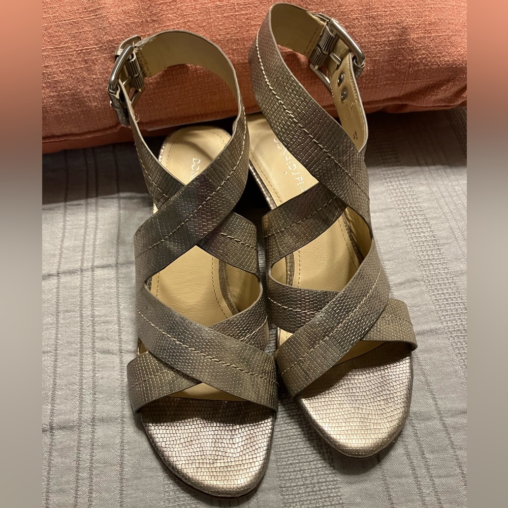 Donald Pliner gold/bronze heels